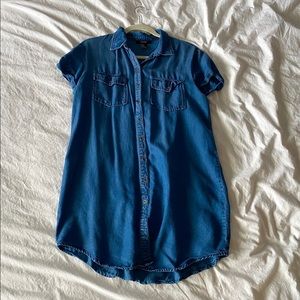 Blue button up denim dress from Forever 21